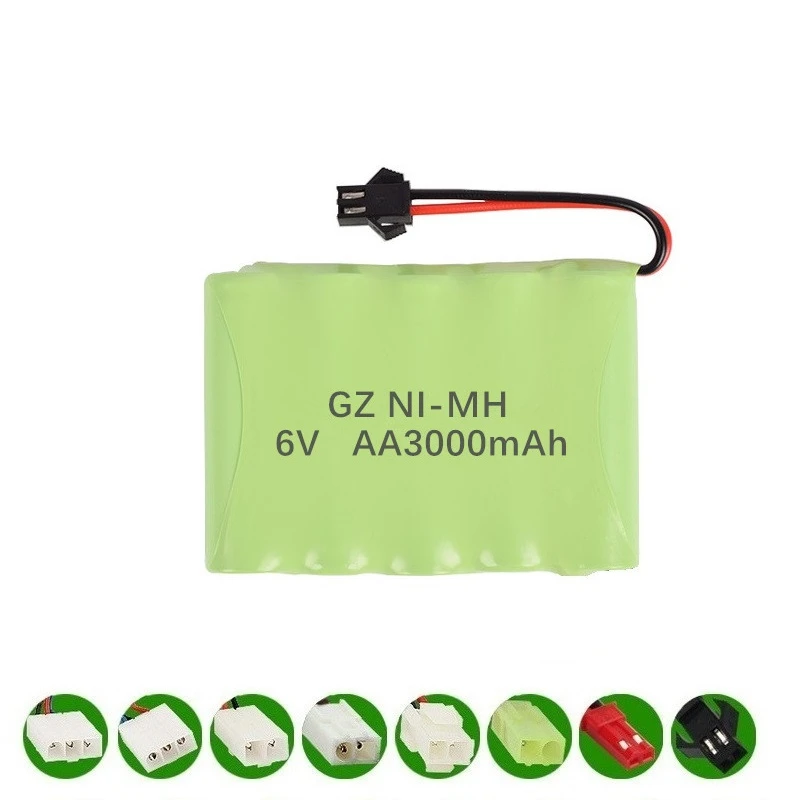 SM Plug) Ni-MH 6 в 3000 мАч батарея+ USB зарядное устройство для Rc игрушки автомобили танки роботы лодки пистолеты 2400 мАч 6 в перезаряжаемый аккумулятор