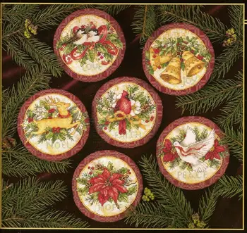 

FF MM Top Quality Lovely Hot Sell Counted Cross Stitch Kit Old World Holiday Ornaments Ornament dim 08813