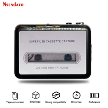 Lecteur de Cassette USB lecteur de Radio Portable Cassette USB au convertisseur MP3 Capture Audio lecteur de musique magnétophone 