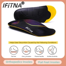 3/4 Length Flat Feet Orthotics Insoles Arch Support Insert for Plantar Fasciitis Foot Fatigue Orthopedics Heel Cushion Insoles