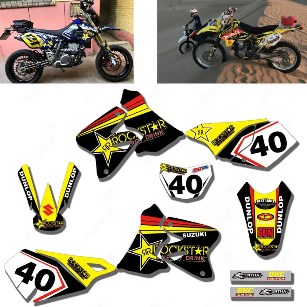 Свои полные вопросы на Байк Графика Переводные картинки SUZUKI DRZ400 DRZ400S DRZ400SM 2000-2003 2004