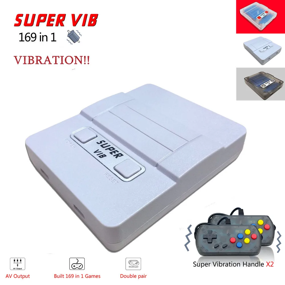 

Super VIB Vibration Games Mini TV Video game console Built-in 169 games handheld gaming console Best Gifts