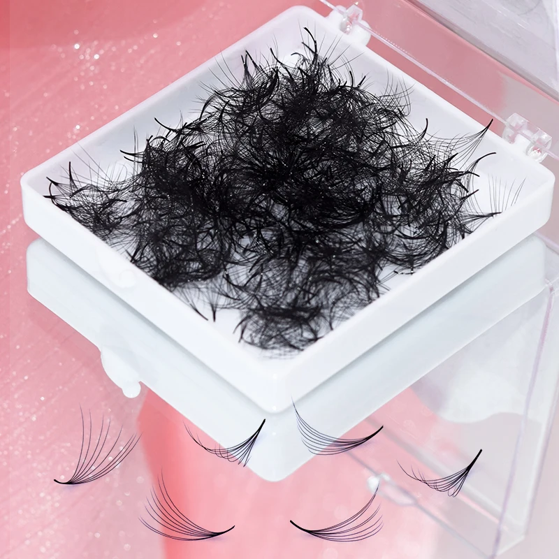 Song Lashes Pointy Base Premade Fans Loose Fans Medium Stem Sharp Thin Pointy Base Promade Volume Fans Eyelash Extensions