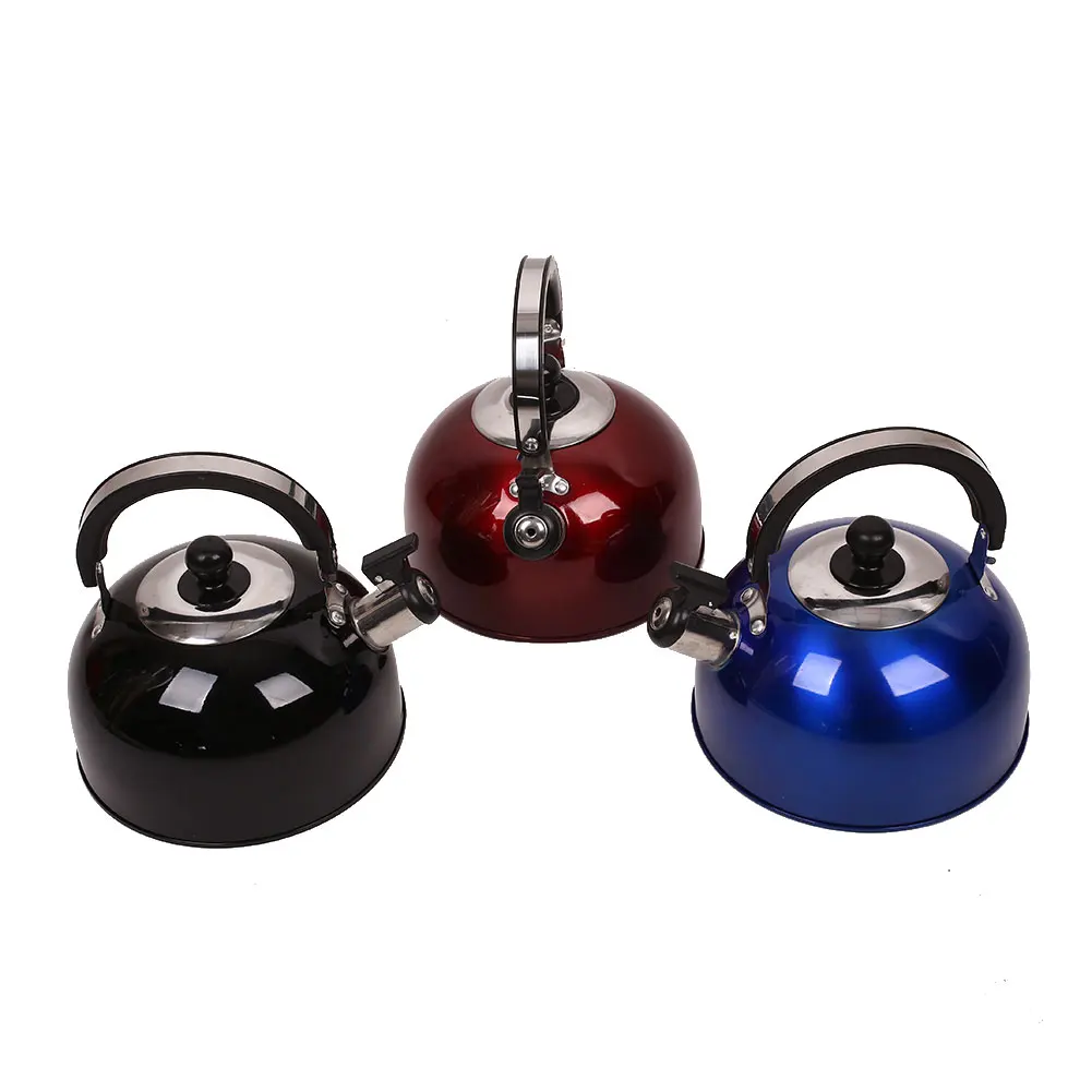 

Outdoor Camping Kettle Stainless Steel Stainless Steel Kettle Whistling Teapot 2.3L 2.3L Indoor Water Bottle Lightweight