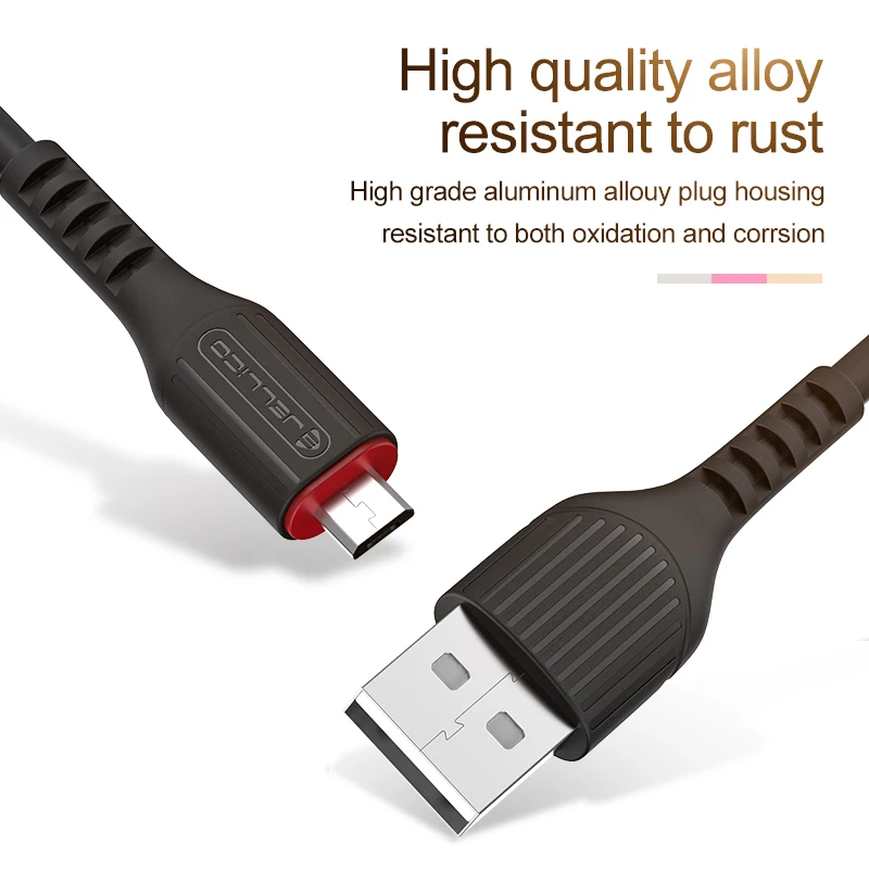 Jellico 3 in 1 USB Cable for Mobile Phone Micro USB Type C Charger Cable for iPhone Charging Cable Micro USB Charger Cord