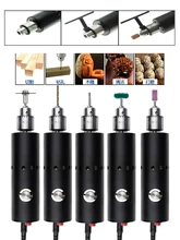  Mini Electric Drill 0.3-6.5MM Variable Speed With Self-Lock Switch Hand-Held Drilling Cutting Polishing Grinding Machine 3-24V 