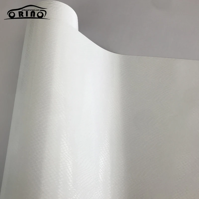 White Snake Skin Vinyl Wrap Sticker-2