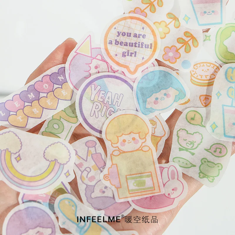 

40 Sheets Cartoon Animals Fairy Tale Series Bullet Journal Decorative Adhesive Stickers For Scrapbooking DIY Diary Photo Album