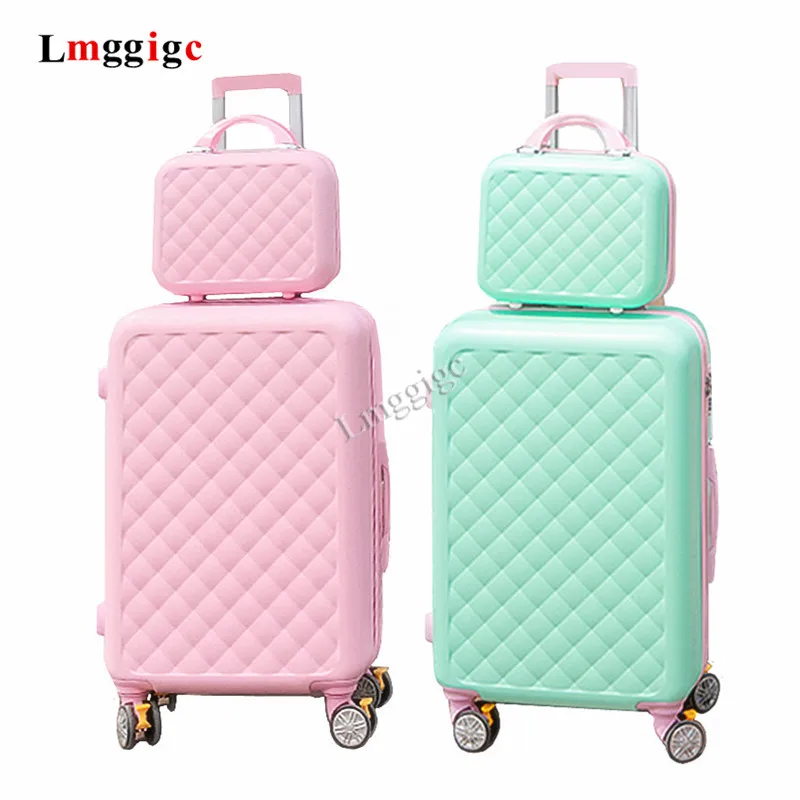 Комплект из 2 предметов маленький Универсальный чемодан на колесиках 20 дюймов 24/26