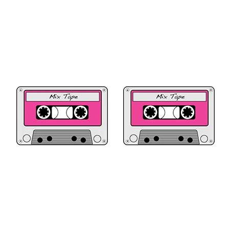 Новые роликовые коньки акриловые серьги рекордер акриловые серьги Mixtape эпоксидные усадки Серьги Подарки - Окраска металла: 5
