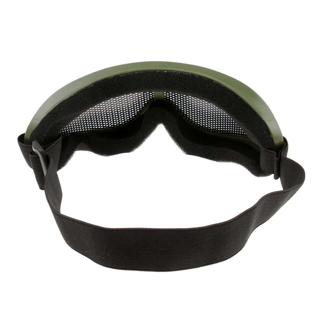Outdoor Tactical Goggles Mask Safe Steel Mesh Eyewear Eye Protective Glasses for Shooting Hiking Climbing Hunting Military