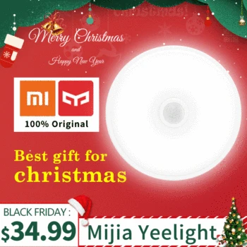 

Xiaomi Mijia Yeelight Mini Ceiling Light Motion Human Body Sensor Night Light For Porch Entrance Corridor Ceiling Lamp 10W Ra90