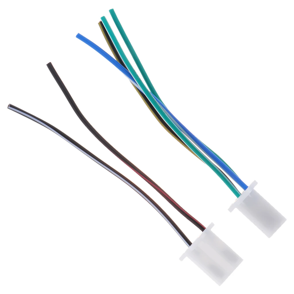 Igniter Connection Cable Assembly Motorcycle Engine Parts 2pcs Ignition Wires with Two-hole and Four-hole for CG125