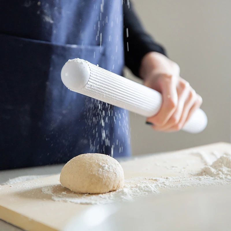 Dough Pizza Rolling Pin Baking Tools for Cakes Silicone Embossing Non Stick Rolo De Massa Dining Bakeware DB60GMZ |