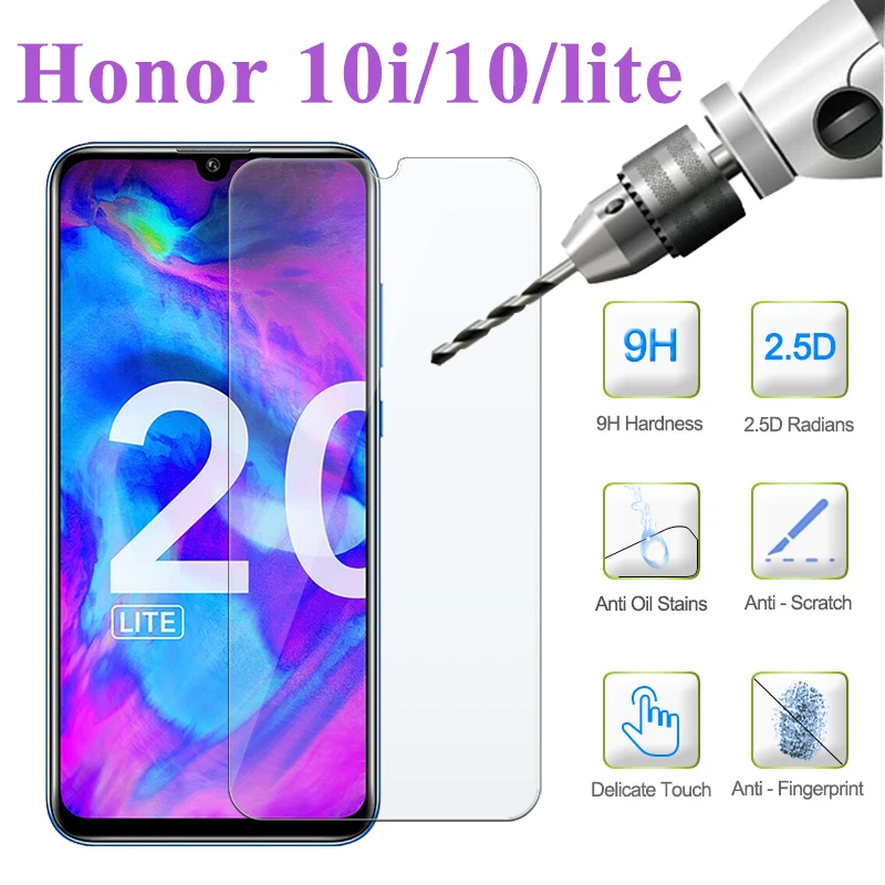 

Tempered Glass On Honor 10i For Huawei 10 Lite Screen Protector Xonor 10lite Protective Huawey Honer Light i Hauwei 10light Onor