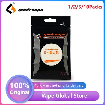 

Original GeekVape RDA/RTA Atomizer Cotton Japanese Organic Cotton Squares of Pure Organic Cotton to Rebuild Wick Vape Cotton