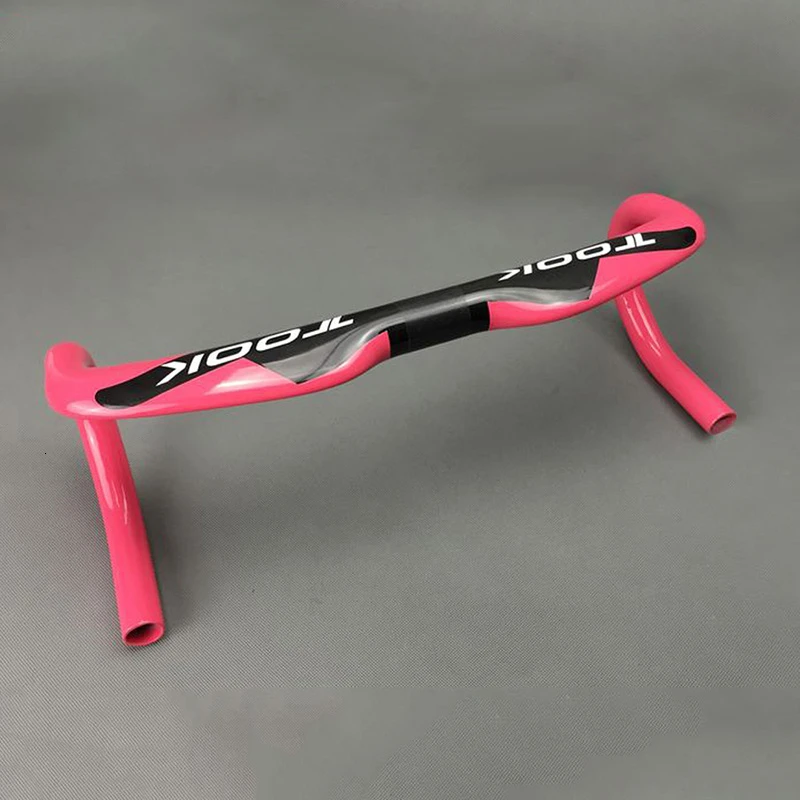 Pink Bicycle Bent Drop Handlebar MTB Road Racing Durable Bar Handlebar Tough Bike Accessories Fit For 31.8mm Caliber Many Color - Цвет: Pink