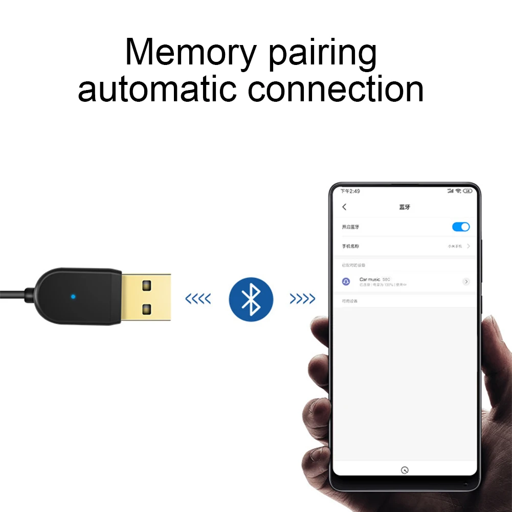 Bluetooth аудио приемник ключ Handsfree практичный Многофункциональный беспроводной USB ABS 3,5 мм разъем Aux автомобильные аксессуары профессиональный