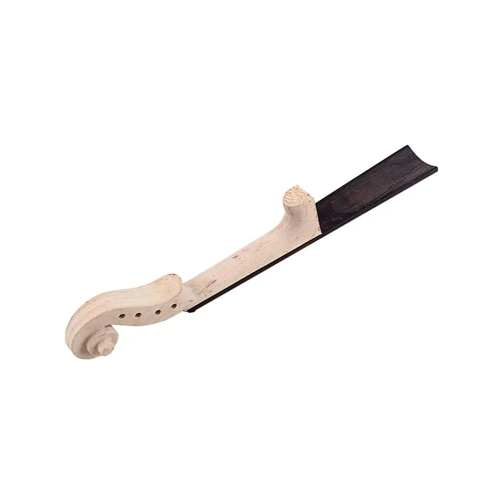 

Violin Neck Ebony Fingerboard Fiddle 4/4 Maple DIY Kit with Hand Carved Scroll Accessories for Violin