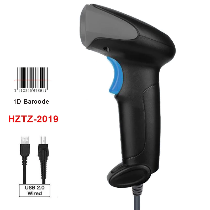 H1W беспроводной 2D сканер штрих-кода и H2WB Bluetooth 1D/2D QR считыватель штрих-кода Sopport мобильный телефон iPad ручной сканер