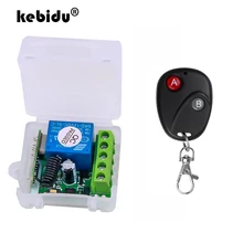 Kebidu – transmetteur télécommandes RF 433 Mhz, avec interrupteur sans fil, Module récepteur relais DC 12V 1CH