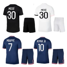 

New French sports suit adult children custom football uniform quick-drying parent-child football training uniform T-shirt shorts