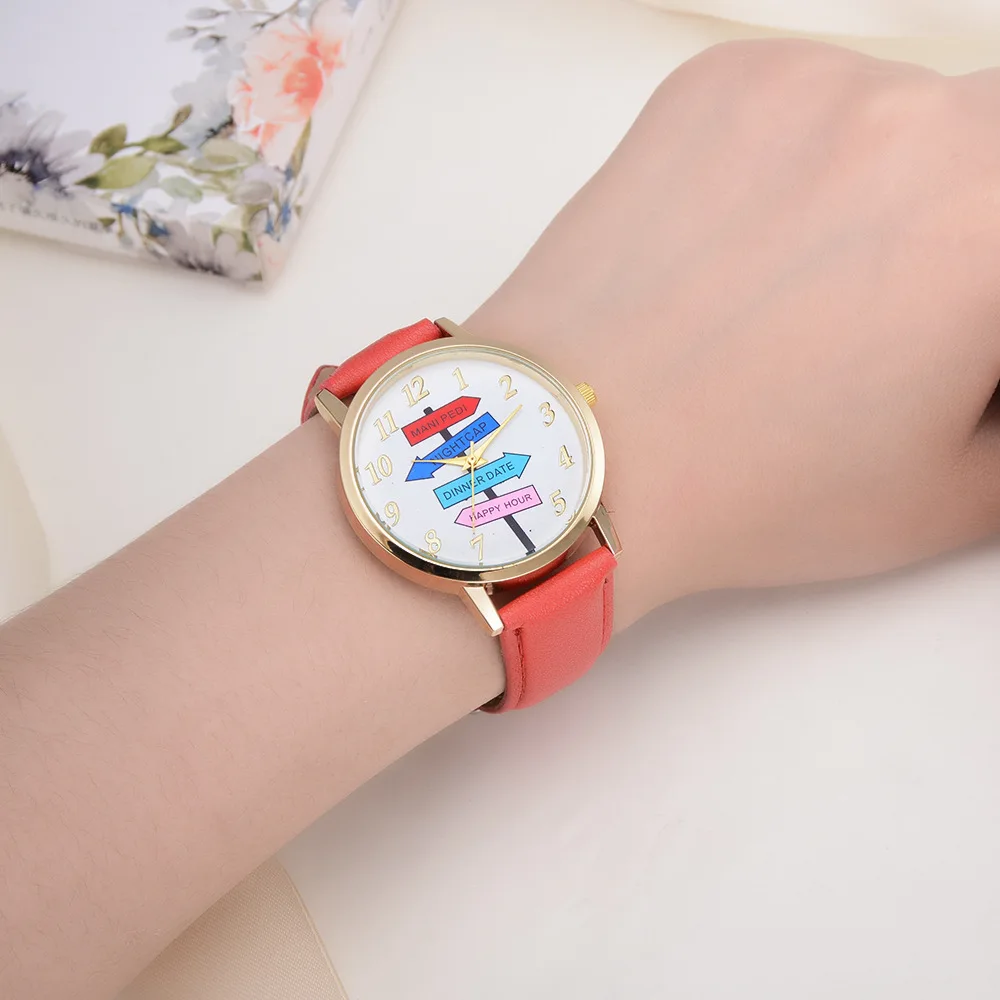 Relogio Feminino 2019 горячая Распродажа модные часы женские дорожный знак зеркало