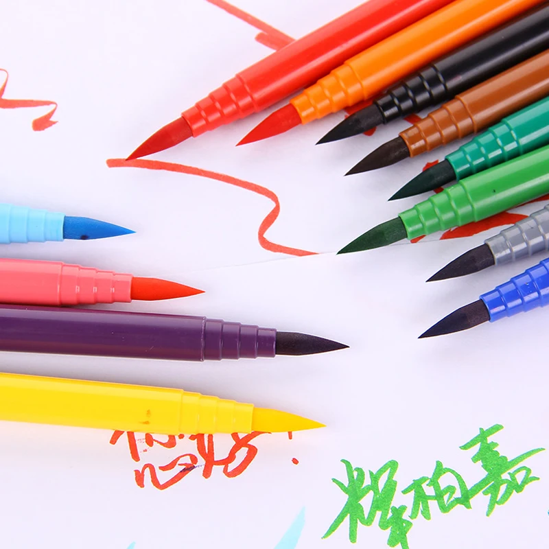 Faber Castell 12 цветов водная Мягкая головка красивая ручка Искусство Ручная роспись