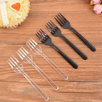 95Pcs/pack Long Handle Fork Reusable Plastic Disposable Forks Party Picnic Pack Tableware Thickening Fine Food Knife 1