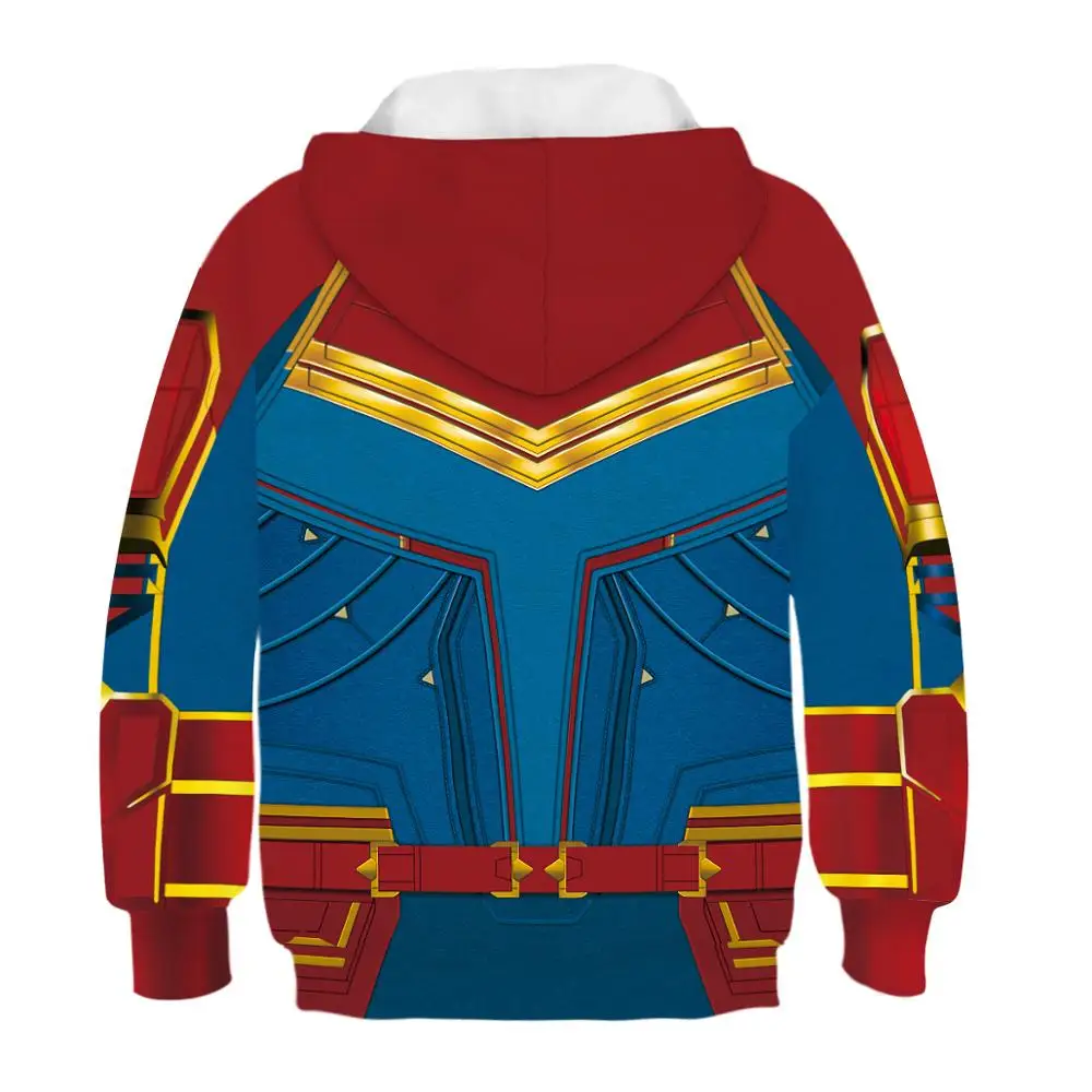 New Kids Girls Boys Hoodies Sweatshirts Captain America Hooded Girls& Boys Outerwear Kids Clothes for 5-14 Years Pullover Tops