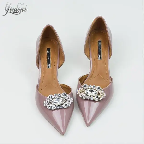 

(1pair) Romantic luxury luxury rhinestone sparkling detachable shoe buckle accessories
