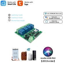 

5V 12V WIFI Four-Way Relay Module APP for Mobile Phone Remote Control Switch for Smart Home Internet of Things