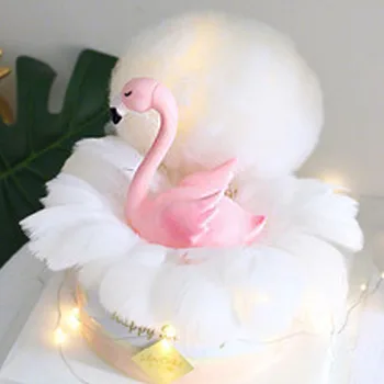 

Large flamingo creative cake decoration wedding party fashion decoration 100 pieces