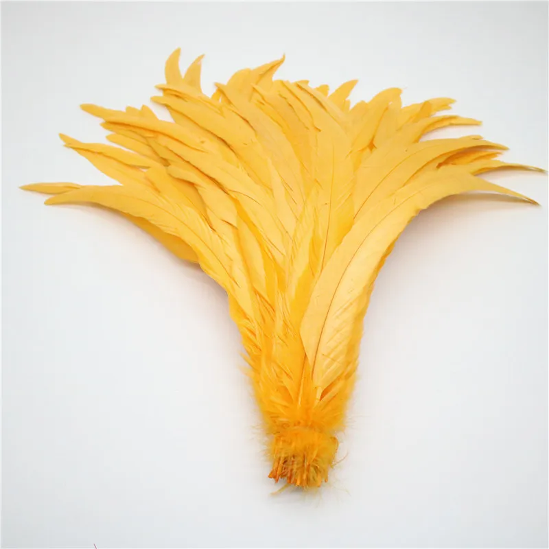 Wholesale 100pcs Natural Cock Tail Feathers 25-40cm / 10-16inch Clothing Decoration Stage Performance Rooster Feathers Plume