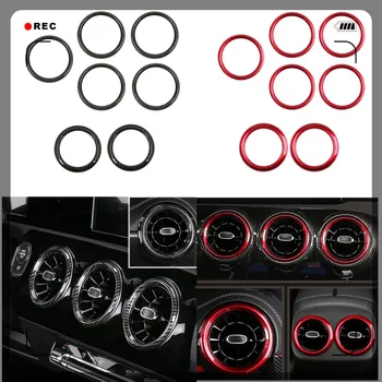 

7* ABS Car Interior Accessories Air Condition Adjustment Air Vent Outlet Cover Trim for Mercedes-Benz A-Class W177 2019 2020