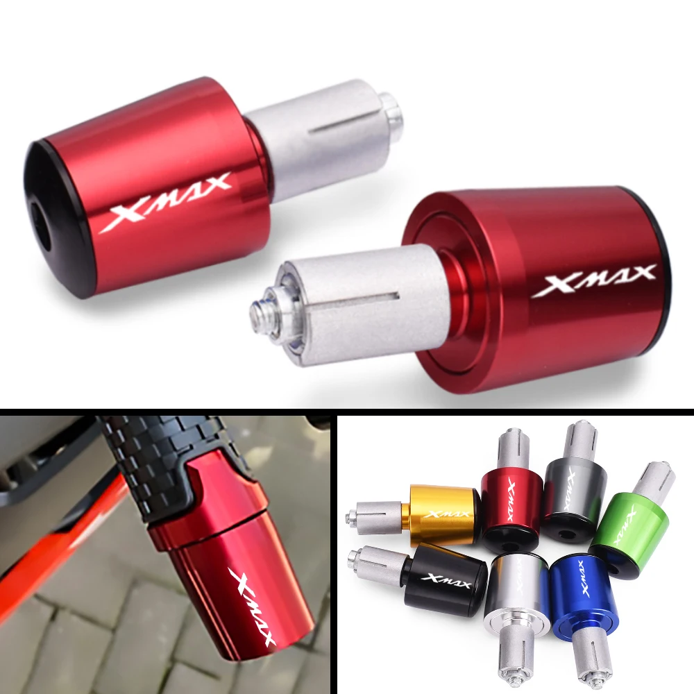 Motorcycle grip handle bar Ends Handle Bar Grips Cap Anti Vibration Plug  for Yamaha XMA-X XMAX 125 250 300 400 X-MAX400 XMAX300