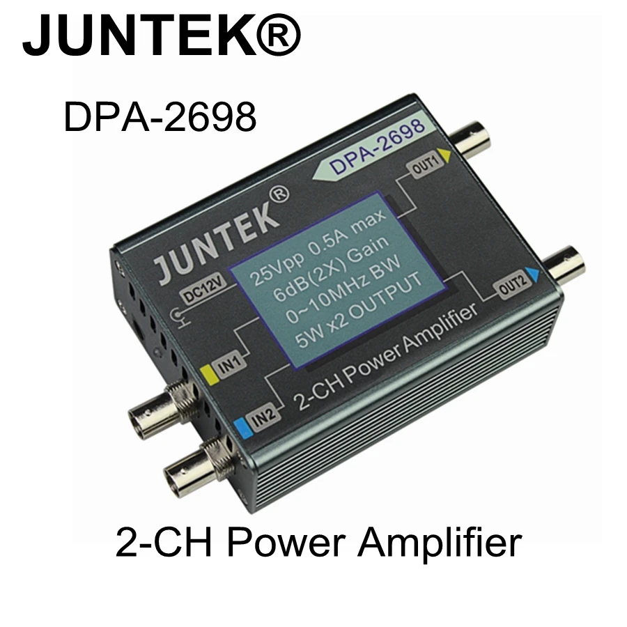 JUNTEK DPA-2698 Dual-Channels DPA2698 Duplex Channel Digital Control Signal 2-CH Power Amplifier Higher | Инструменты
