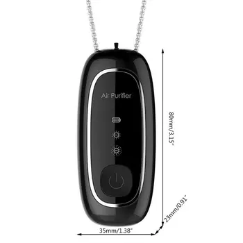 

Air Purifier Necklace Mini Portable Air Freshener Ionizer Negative Ion Generator Dropship