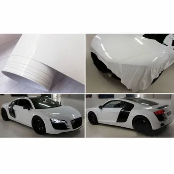 

Decal Car sticker Replacement Decor UV-resistant Gloss White Film Wrap