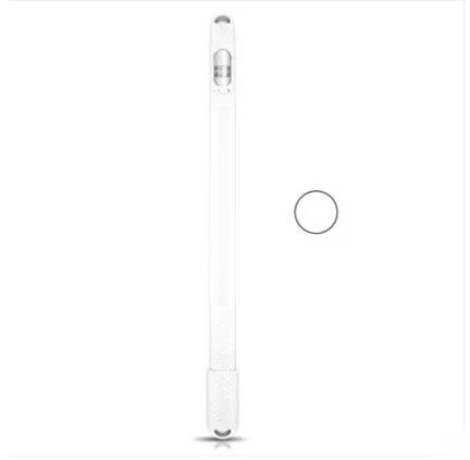 Цветной мягкий силиконовый совместимый для Apple Pencil 2/1 чехол совместимый для iPad планшета стилус защитный чехол - Цвета: For Pencil 1 White