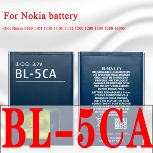 BL 5CA/4C/5B/5C/Батарея для Nokia 1110 1111 1200 5130XM 7600 N70 E60 5030 C2-00 X2-01 1202 1265 3230 5070 5140 1112 1208 1600