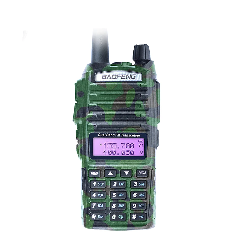 Baofeng UV-82 рация Двухдиапазонная PTT 8 Вт VHF& UHF двухсторонняя радио Baofeng UV 82 CB Портативная радиостанция UV82 трансивер - Цвет: Camouflage