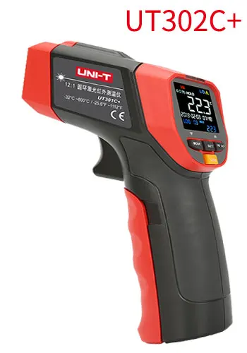 UNI-T UT301A+/302A+/303A+ инфракрасный термометр промышленного класса Высокоточный температурный пистолет - Цвет: UT302C