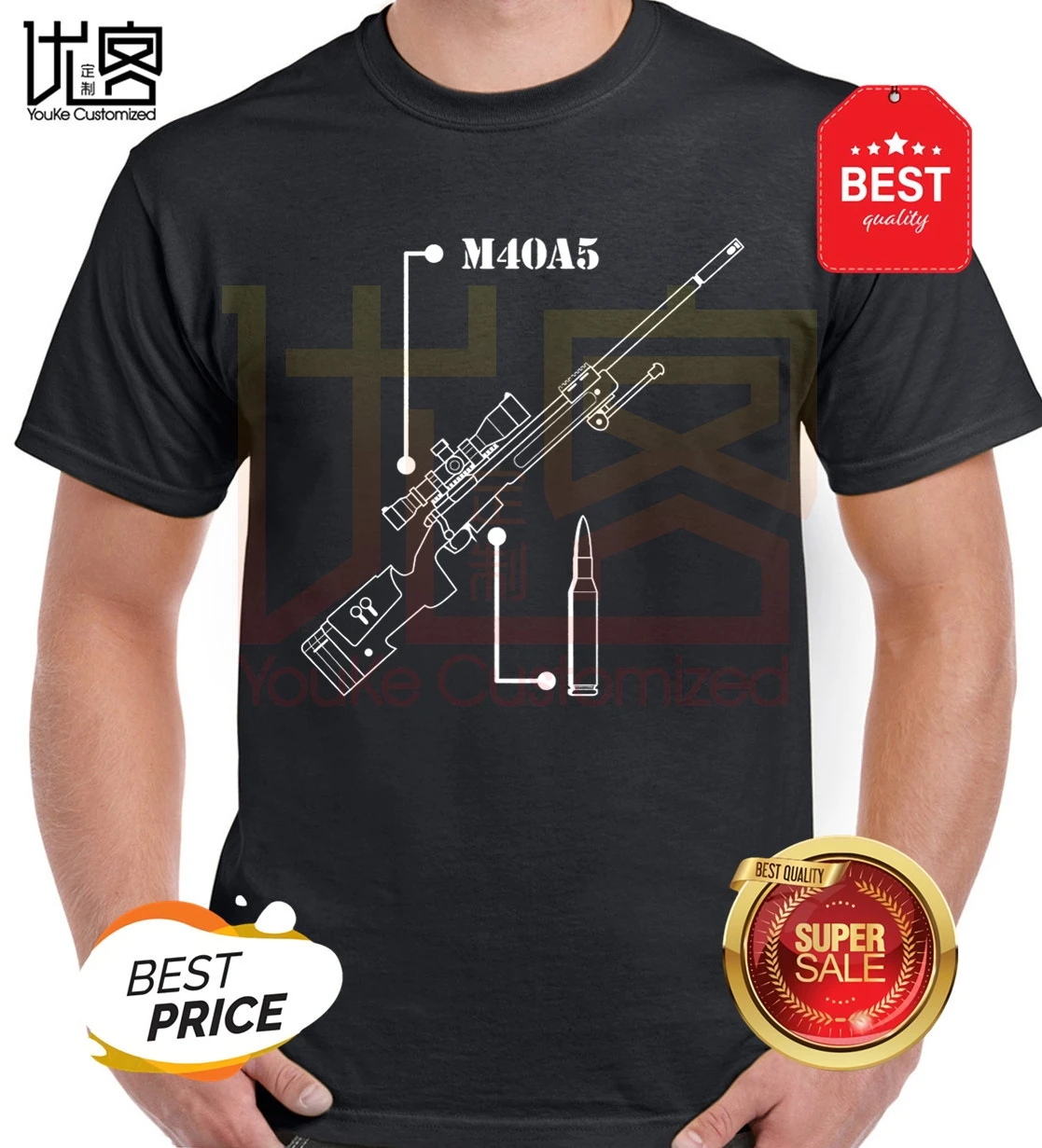M40a5 снайперская винтовка warzone edition армейская зеленая футболка m40 стрелок bf4