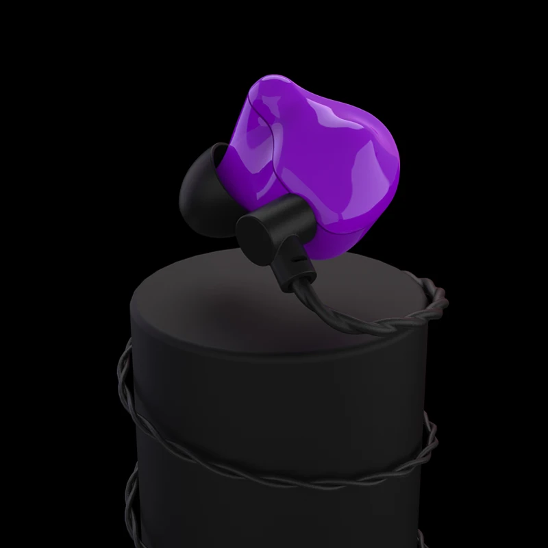 VSONIC VS3 Айсберг Динамический драйвер HiFi аудио в ухо монитор наушники с 2 Pin 0,78 мм съемный кабель - Цвет: VS3 Purple