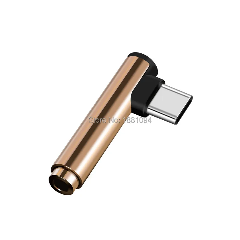 Аудиокабель 100 шт./лот с разъемом типа USB C на 3 5 мм AUX адаптер для наушников кабель
