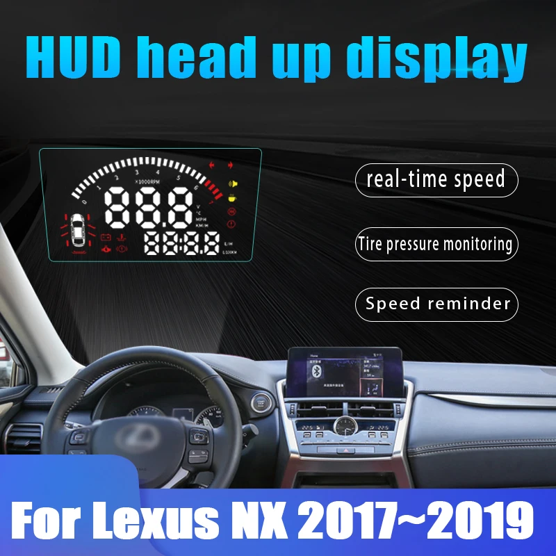 Автомобильный HUD Дисплей для Lexus NX HD проектор экран превышения скорости оповещения сигнализации детектор