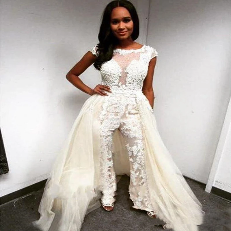Ivory bridal jumpsuit Outlet