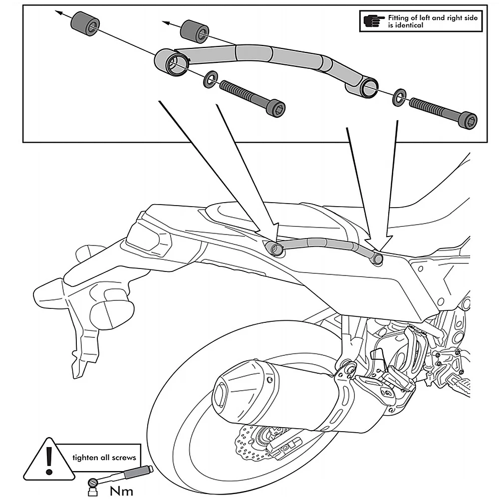 Nuovo TENERE700 passeggero posteriore sedile CNC maniglia a mano maniglione per YAMAHA TENERE 700