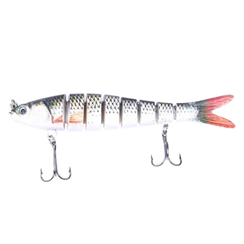 

3Pcs Fishing Lures For Bass 8 Segment Multi Jointed Swimbaits Bass Lures Hard Lure